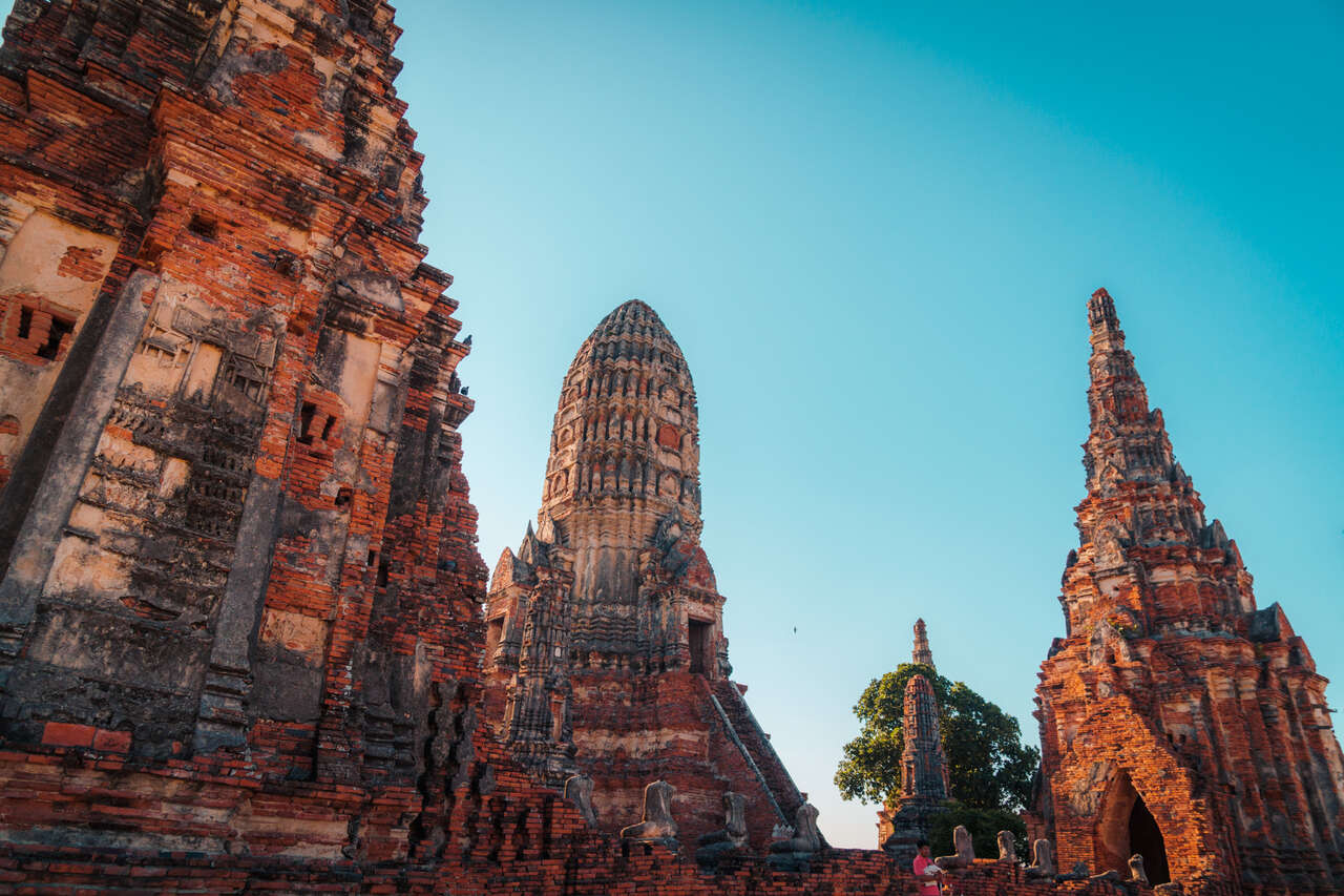 Ayutthaya Wat Chai Stupas, Thailand